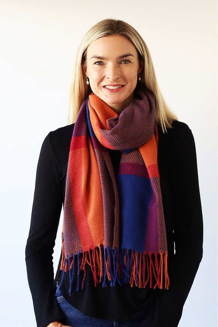 BIG CHECK SCARF